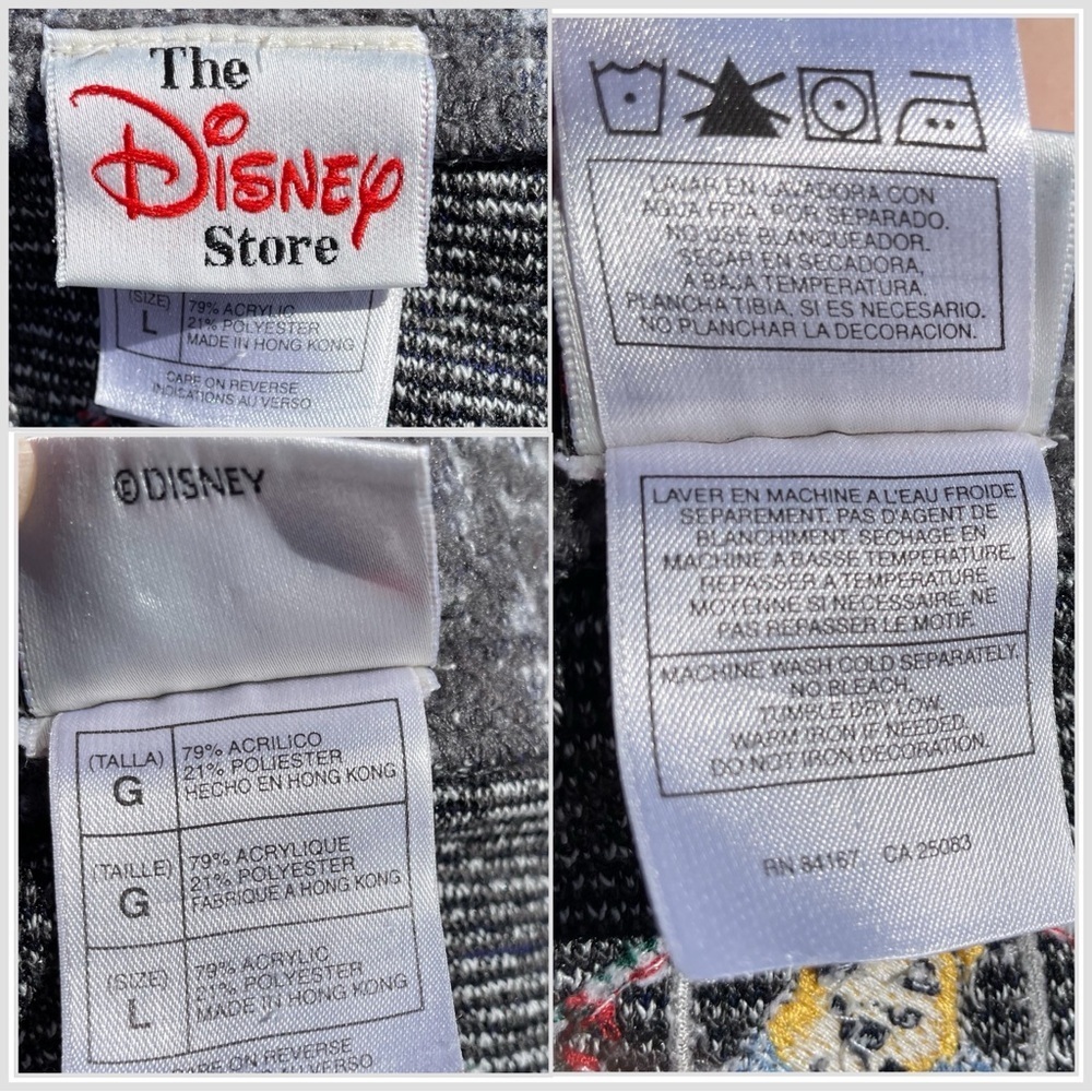 Winnie The Pooh Winter Vtg 1990s The Disney Store V Neck Sweater Women’s (L) - Picture 3 of 8